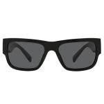 Versace Men's Black Frame Sunglasses with Grey Lenses