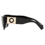 Versace Men's Black Frame Sunglasses with Grey Lenses