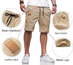 Men's Casual Cotton Athletic Shorts - Khaki