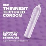 Trojan Studded Bareskin Lubricated Condoms – 10 Pack
