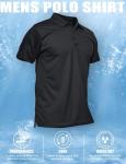 Men's Black Tactical Short Sleeve Polo Shirt