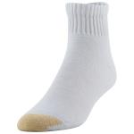 GOLDTOE Men's Cotton Ankle Athletic Socks - White