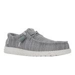 HEYDUDE Wally Stretch Sox Grey Slip-On Loafers