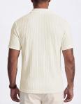 JMIERR Men's Classic Loose Fit Polo Shirt, Beige
