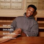 Hanes EcoSmart Men's Charcoal Hooded Sweatshirt - XL