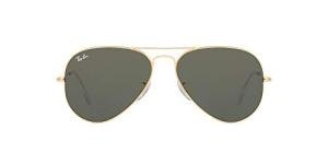 Ray-Ban Classic Gold Black Aviator Sunglasses 58mm