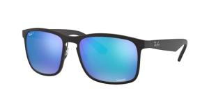 Ray-Ban RB4264 Chromance Square Sunglasses, Matte Black