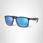Ray-Ban RB4264 Chromance Square Sunglasses, Matte Black