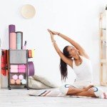 Yoga Mat and Equipment Storage Rack for Home Gym