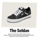 Vans Men's Seldan Retro Tennis Sneakers - White 11