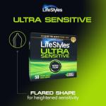 LifeStyles Ultra Sensitive 50 Count Condom Pack