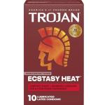 Trojan Double Ecstasy Lubricated Condoms - 10 Pack