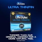 LifeStyles Ultra Thin Condoms - 50 Count Pack