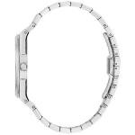 Bulova Men's Quartz Dress Classic Watch, Silver-Tone Stainless Steel Bracelet, Silver-White Dial, Calendar (Style: 96B481)