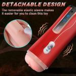 Automatic Stroking Machines Male Masterburbatar Hands Free Mastusbafor Viboators Toys Sucking Massager Machine Devices Suction Adult Toy Auto Bj Pocket Puzzy Man Masturebstor Underwear 12PWO1 (red)