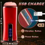 Automatic Stroking Machines Male Masterburbatar Hands Free Mastusbafor Viboators Toys Sucking Massager Machine Devices Suction Adult Toy Auto Bj Pocket Puzzy Man Masturebstor Underwear 12PWO1 (red)
