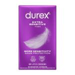 Durex Extra Sensitive Lubricated Ultra Thin Premium Condoms, Regular Fit, 12 Count