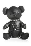 MASTER SERIES Goth Bear for Beginners, Men, Women, & Couples. Novelty Gift and Cuddly Toy. Premium Materials. Vegan Leather, Nickel-Free Metal. 1 Piece, Black.