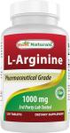 (New Improved Formula) Best Naturals L-Arginine 1000 mg 120 Tablets - Pharmaceutical Grade L Arginine Supplement Promotes Nitric Oxide Synthesis