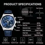 Stuhrling Men's Rialto Blue Dial Chronograph Watch