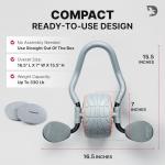DMoose Fitness Ab Roller with Elbow Support & Pads