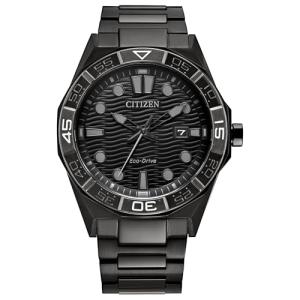 Citizen Men's Eco-Drive Brycen Black Dial Black Ion-Plated Stainless Steel Watch 42mm - AW1855-52E