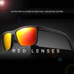 Square Polarized Sunglasses for Men Vintage Style Driving Travel Sun Glasses Lightweight Frame UV Protection Goggles