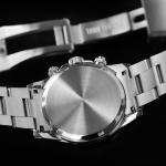 watchdives Chronograph Watch, WD16500 V2 Quartz Men Watches Japan VK63 Meca-Quartz Movement 38mm Sapphire Crystal Wristwatch 100M Waterproof Sport Watch, Stainless Steel Bracelet (Light Blue)