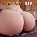 Realistic Male Masturbator with Dual Entry Holes