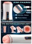 Automatic Male Mastusbafor Heat Men's Masterburators Sucking Men Masturebstor Machine Thrusting Machine Devices Suction Adult Toy Auto Machine Pocket P Man Masturebstor Electric A002163