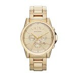 A|X Armani Exchange Men's Gold-Tone Chronograph Watch