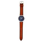 Fossil Men's Minimalist Quartz Silver and Leather Watch