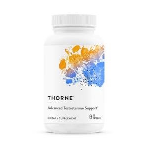 THORNE - Advanced Testosterone Support - Men's Health Supplement - Supports Healthy Testosterone Levels & Muscle Fatigue* - with Ashwagandha, Shilajit & Zinc - Gluten, Dairy & Soy-Free - 30 Servings