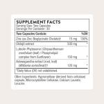 THORNE - Advanced Testosterone Support - Men's Health Supplement - Supports Healthy Testosterone Levels & Muscle Fatigue* - with Ashwagandha, Shilajit & Zinc - Gluten, Dairy & Soy-Free - 30 Servings