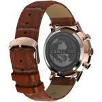 Timex Men's Waterbury Classic 40mm Watch - Brown Strap Black Dial Rose Gold-Tone Case
