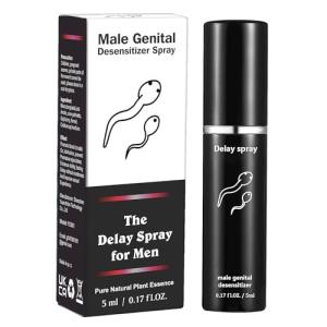 Delay Spray Sexual-Enhancer for Men - to-Last Longer in Bed, Effectively Extends Men's Time and Enhances Comfort ，0.17 fl oz 50 Pumps