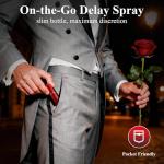 Delay Spray for Men – Third Generation, Men's Delay Spray - Prolong Pleasure & Sexual Enhancer Last Longer in Bed with Fast-Acting Desensitizing Formula (5ml)