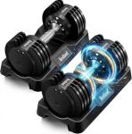 Adjustable 25LB Dumbbells for Home Workouts