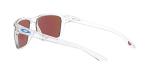 Oakley OO9448 Sylas Rectangular Sunglasses, Clear/Sapphire