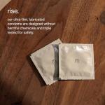 Maude Rise - Ultra Thin Condoms with 100% Natural Latex - Barely There Snug Fit - Clean, Fragrance-Free Lubricated Condoms - Sexual Wellness Couples Gifts (30 Count)