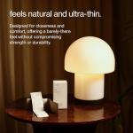 Maude Rise - Ultra Thin Condoms with 100% Natural Latex - Barely There Snug Fit - Clean, Fragrance-Free Lubricated Condoms - Sexual Wellness Couples Gifts (30 Count)