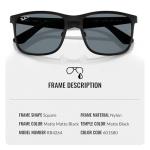 Ray-Ban RB4264CH CHROMANCE POLARIZED Square Shaped Sunglasses for Men & Women – Includes Official Rayban Eyewear Kit – Ideal Formal & Casual Wear Sunglasses – Blue Chromance Lens