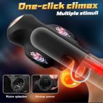 Pussy Pocket Double Sided Hands Free Male Self Masterburbatar Adult Toy Mastusbar Sucking Thrusting Machine Mens Masterbuters Men Masterburbatar Underwear LU-09