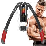 EAST MOUNT Twister Arm Exerciser with Counter Display-Adjustable 22-440lbs Hydraulic Power, Home Chest Expander, Shoulder Muscle Training Fitness Equipment, Arm Exercise Strengthener