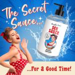 Naughty Jane's Sex Sauce Natural Lubricant for Beginners, Men, Women, & Couples. Multi-Use Lubricant and Toy Compatible. Easy to Clean, Body-Safe and Unscented. 1 Piece, Clear - 16oz.