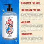 Naughty Jane's Sex Sauce Natural Lubricant for Beginners, Men, Women, & Couples. Multi-Use Lubricant and Toy Compatible. Easy to Clean, Body-Safe and Unscented. 1 Piece, Clear - 16oz.