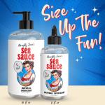 Naughty Jane's Sex Sauce Natural Lubricant for Beginners, Men, Women, & Couples. Multi-Use Lubricant and Toy Compatible. Easy to Clean, Body-Safe and Unscented. 1 Piece, Clear - 16oz.