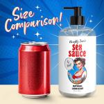 Naughty Jane's Sex Sauce Natural Lubricant for Beginners, Men, Women, & Couples. Multi-Use Lubricant and Toy Compatible. Easy to Clean, Body-Safe and Unscented. 1 Piece, Clear - 16oz.