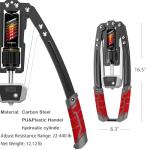 EAST MOUNT Twister Arm Exerciser with Counter Display-Adjustable 22-440lbs Hydraulic Power, Home Chest Expander, Shoulder Muscle Training Fitness Equipment, Arm Exercise Strengthener