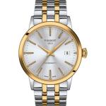Tissot mens Classic Dream Stainless Steel Dress Watch gold T1294072203101